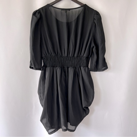 ASOS Women’s Black Ruched Bust Dress Size 10 - Picture 8 of 8